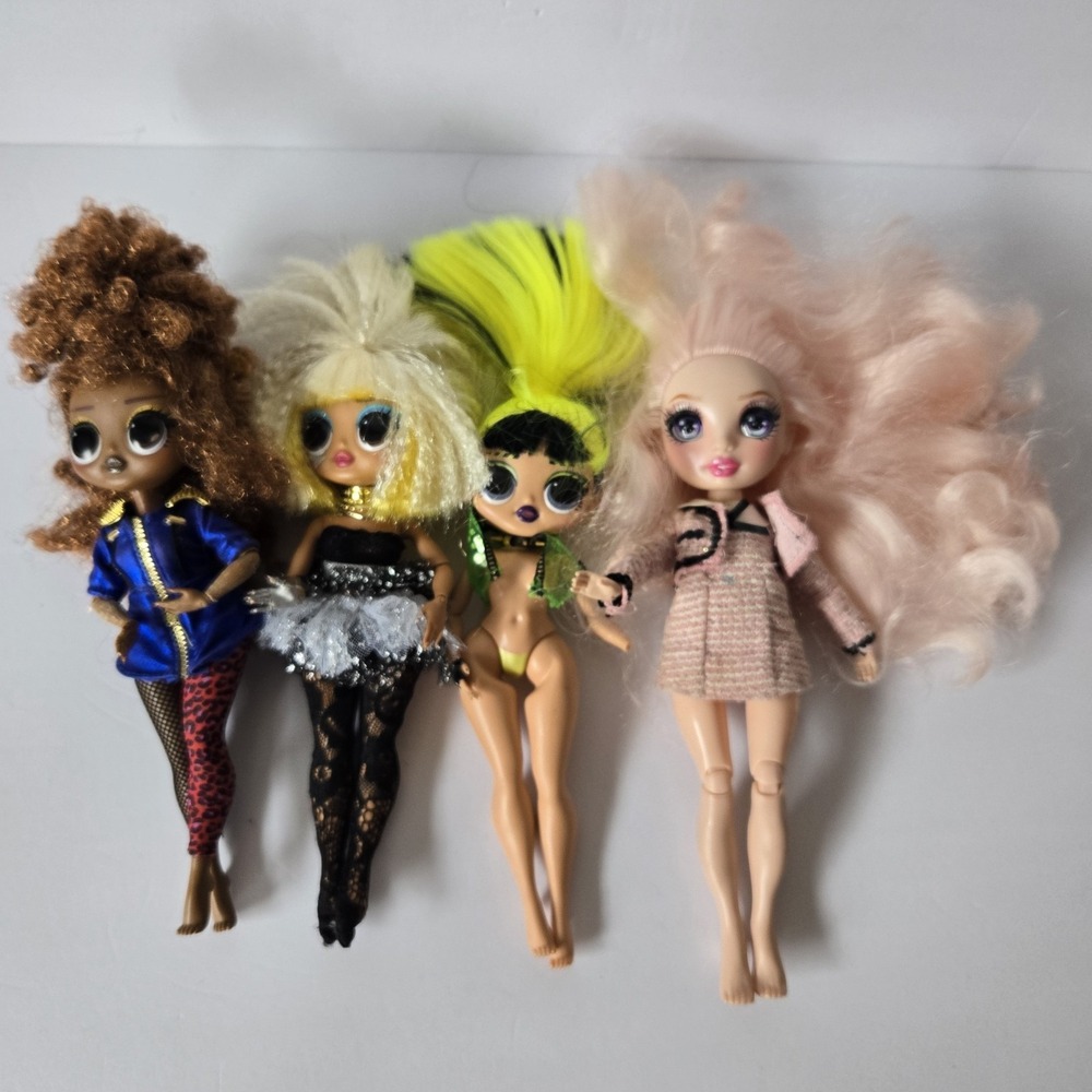 Lot‎ Of 4 LOL Surprise OMG MGA Entertainment Fashion Dolls Girls Play READ